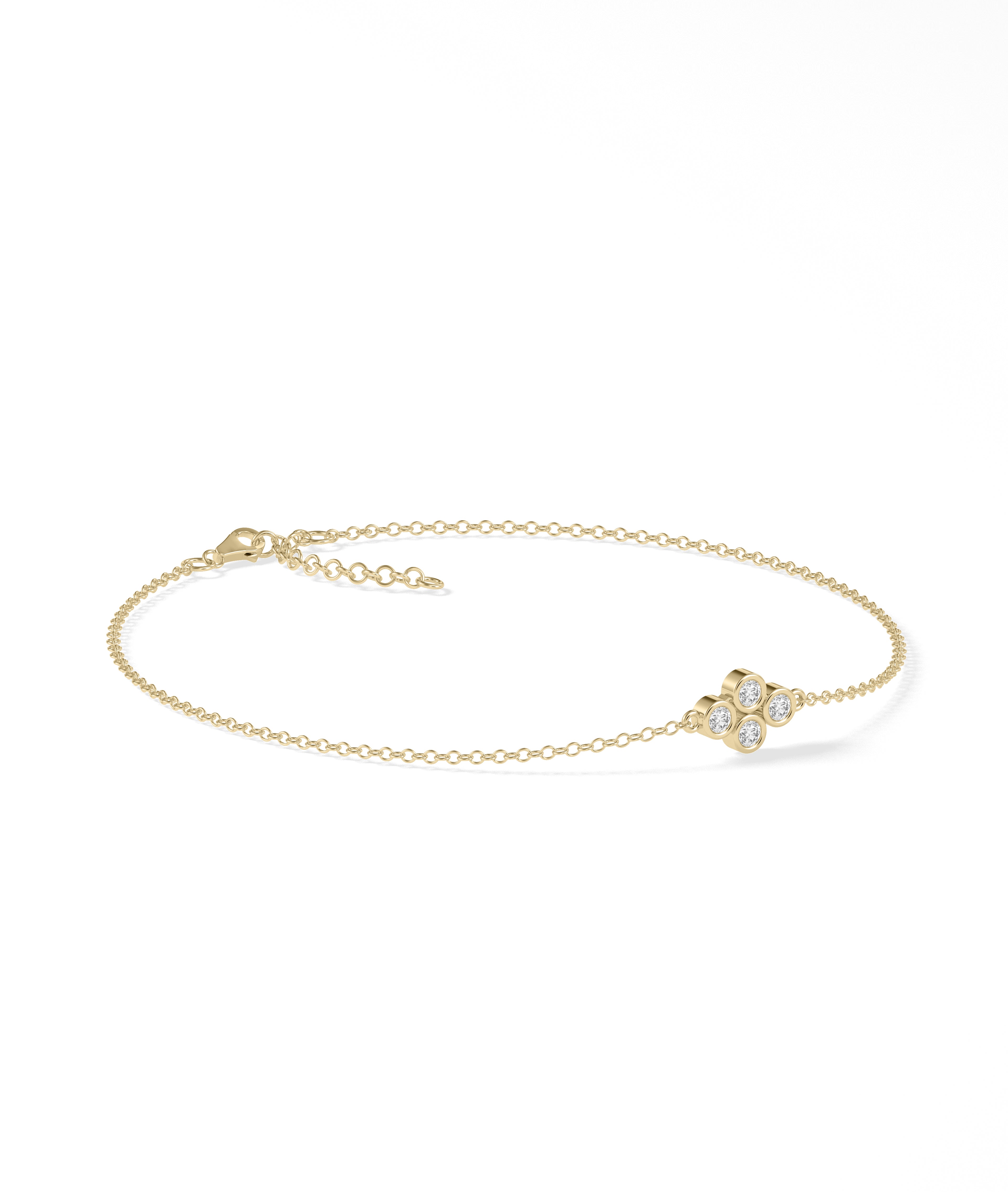 Diamond Clover Bracelet- everyday jewelry