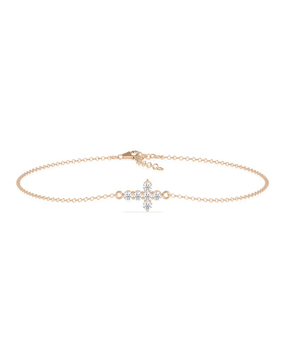 Diamond Cross Bracelet