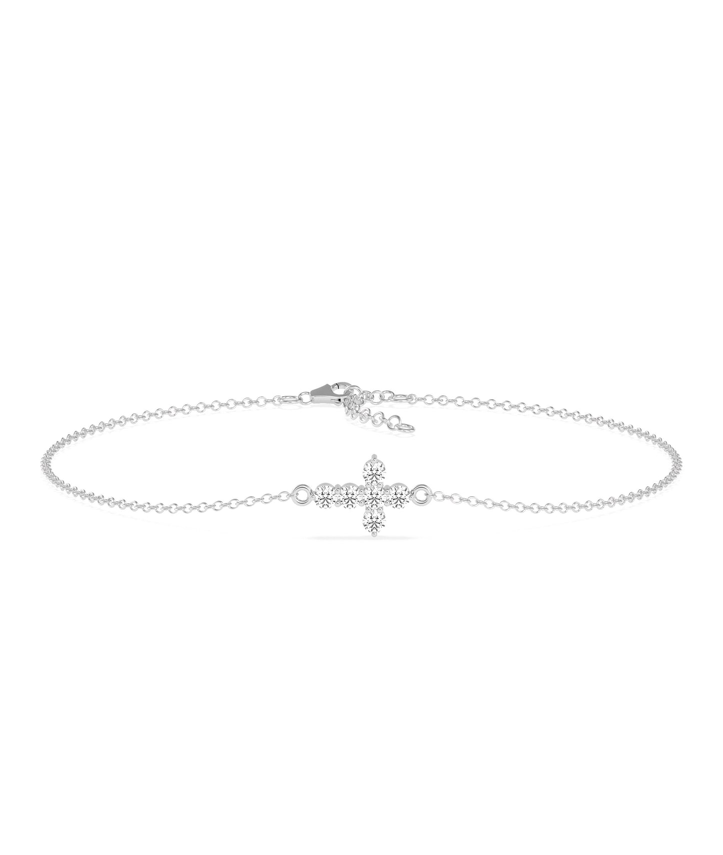 Diamond Cross Bracelet