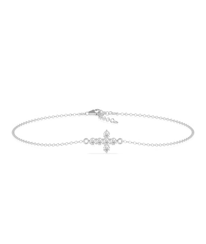 Diamond Cross Bracelet