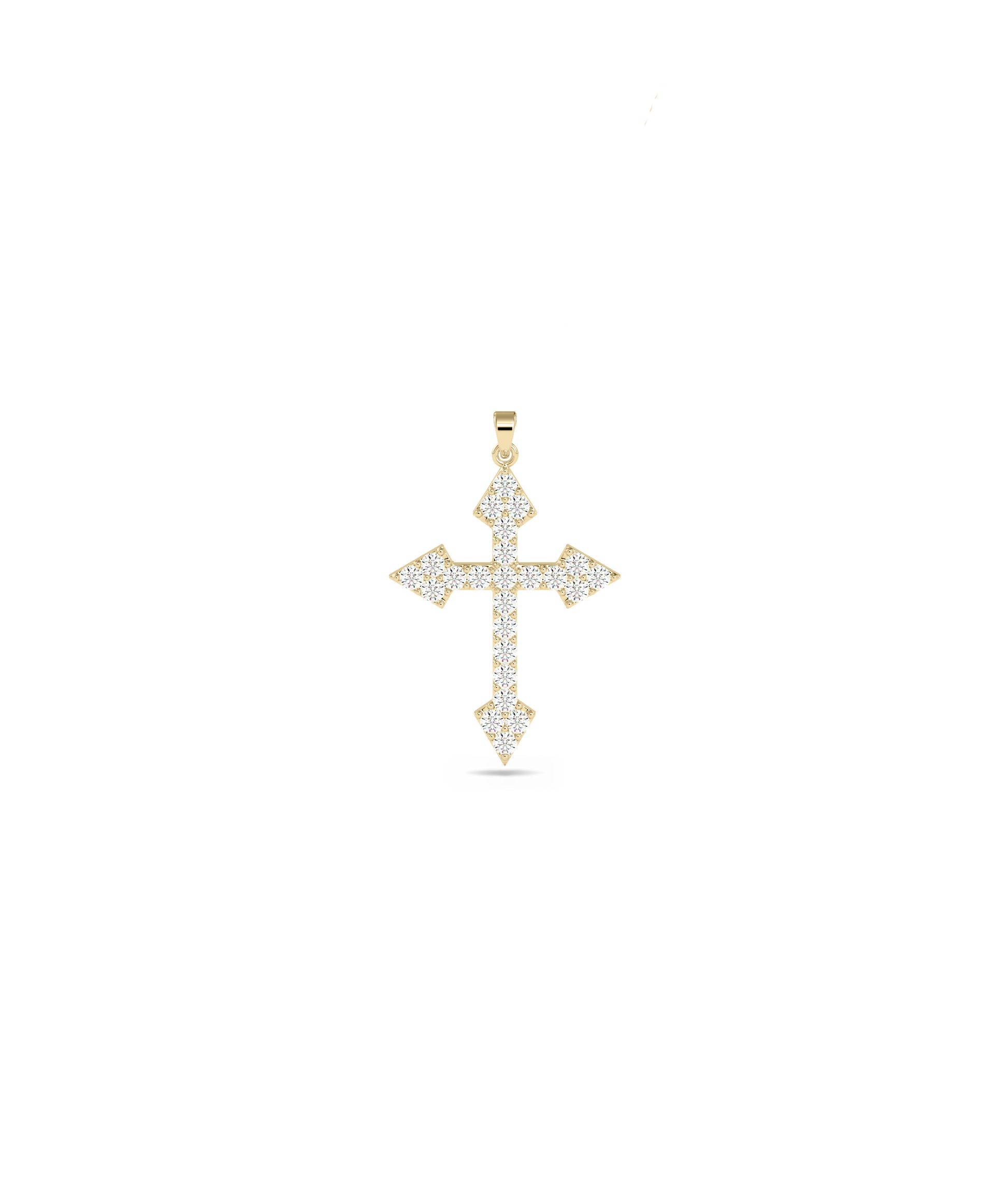 Diamond Pave Cross Charm - Stylish Everyday Jewelry