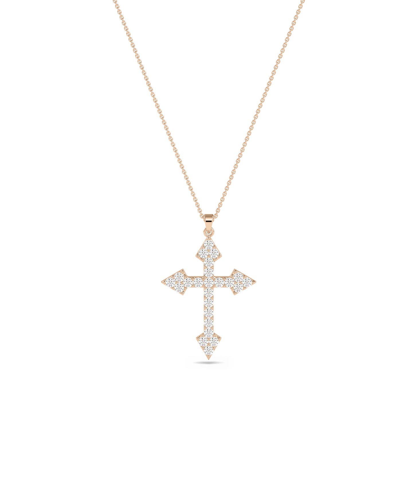 Diamond Pave Cross Charm - Stylish Everyday Jewelry