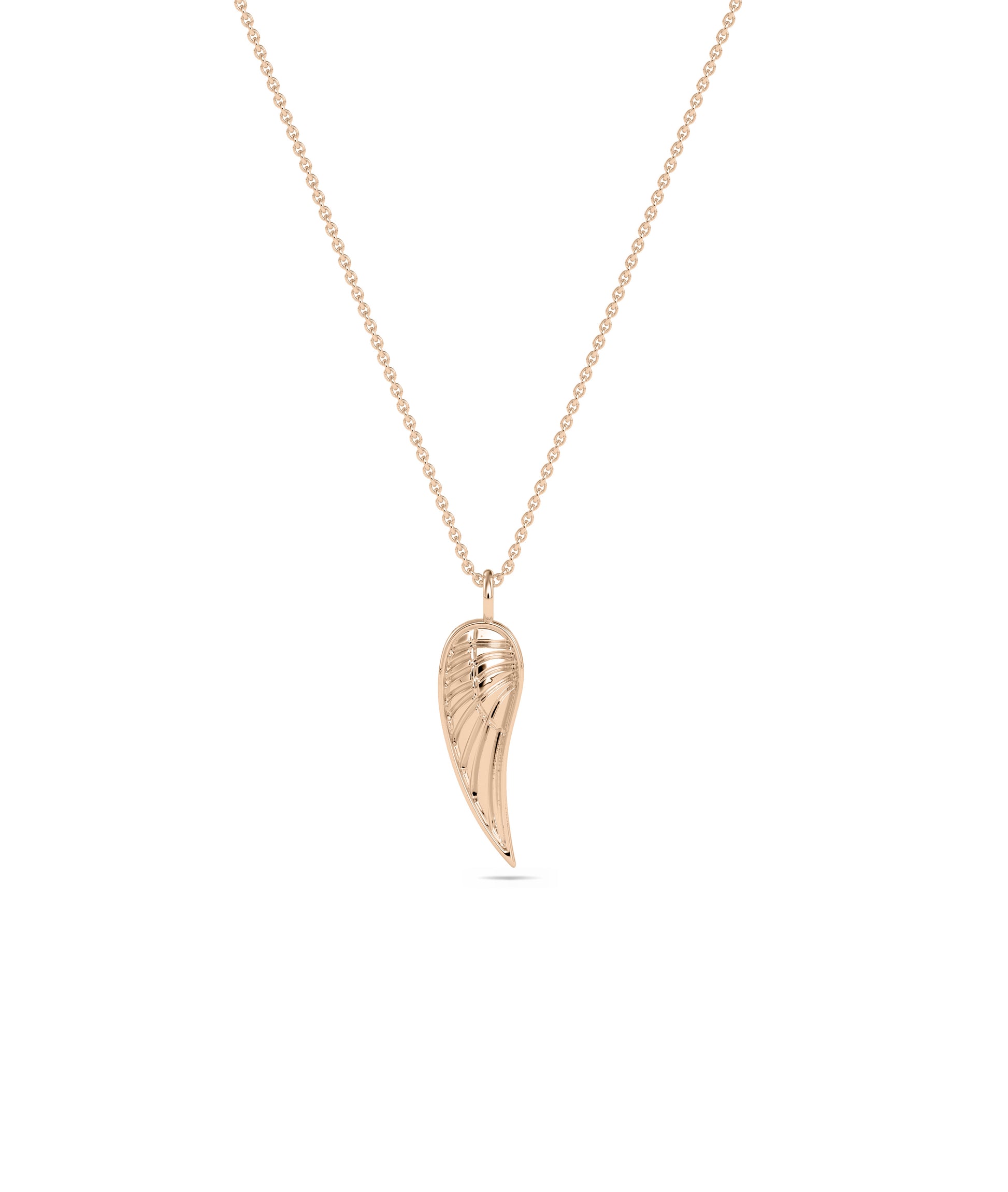 Gold Groove Wing Charm - Stylish Everyday Jewelry