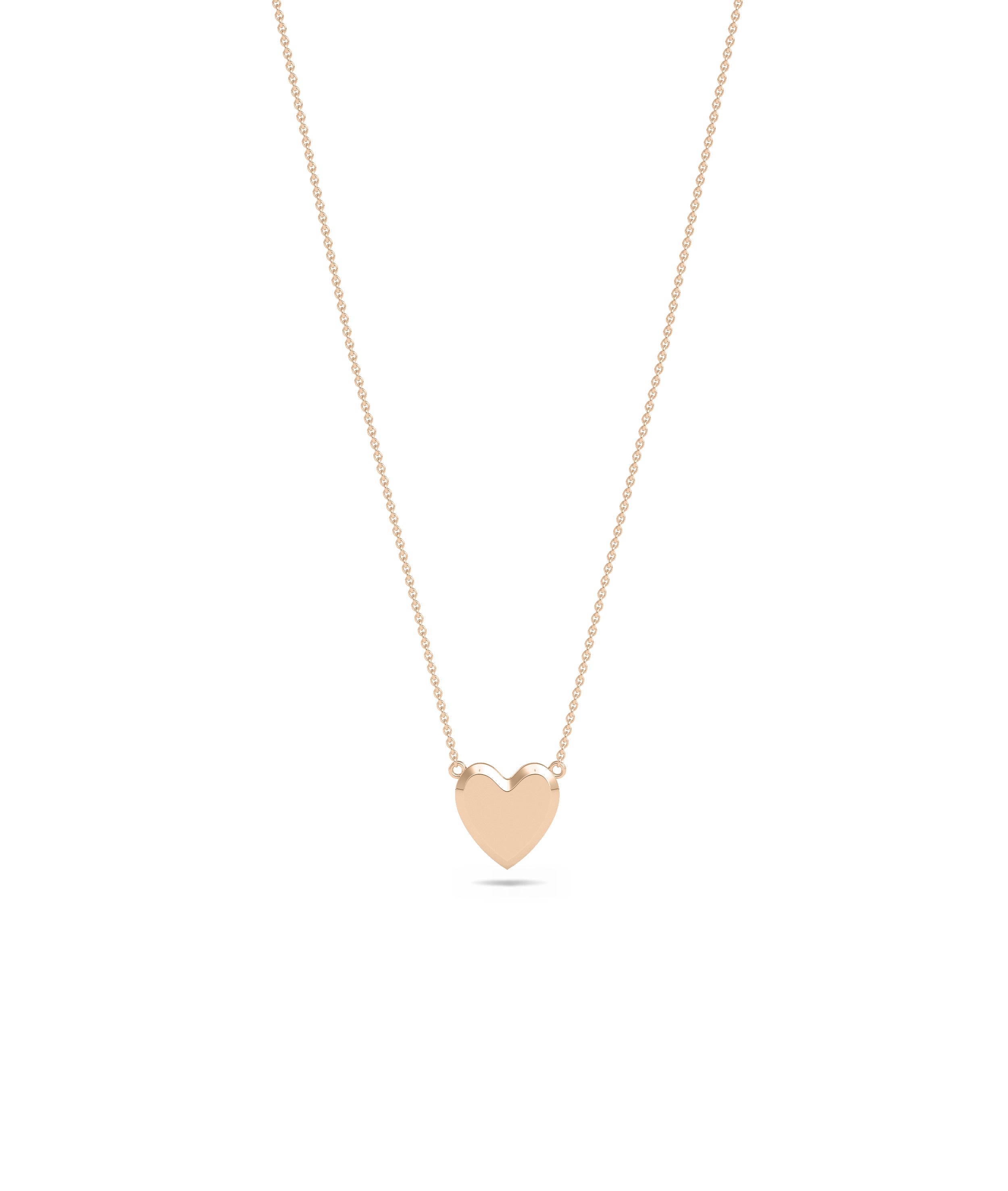 Table Top Gold Heard Necklace | Timeless Diamond Necklace