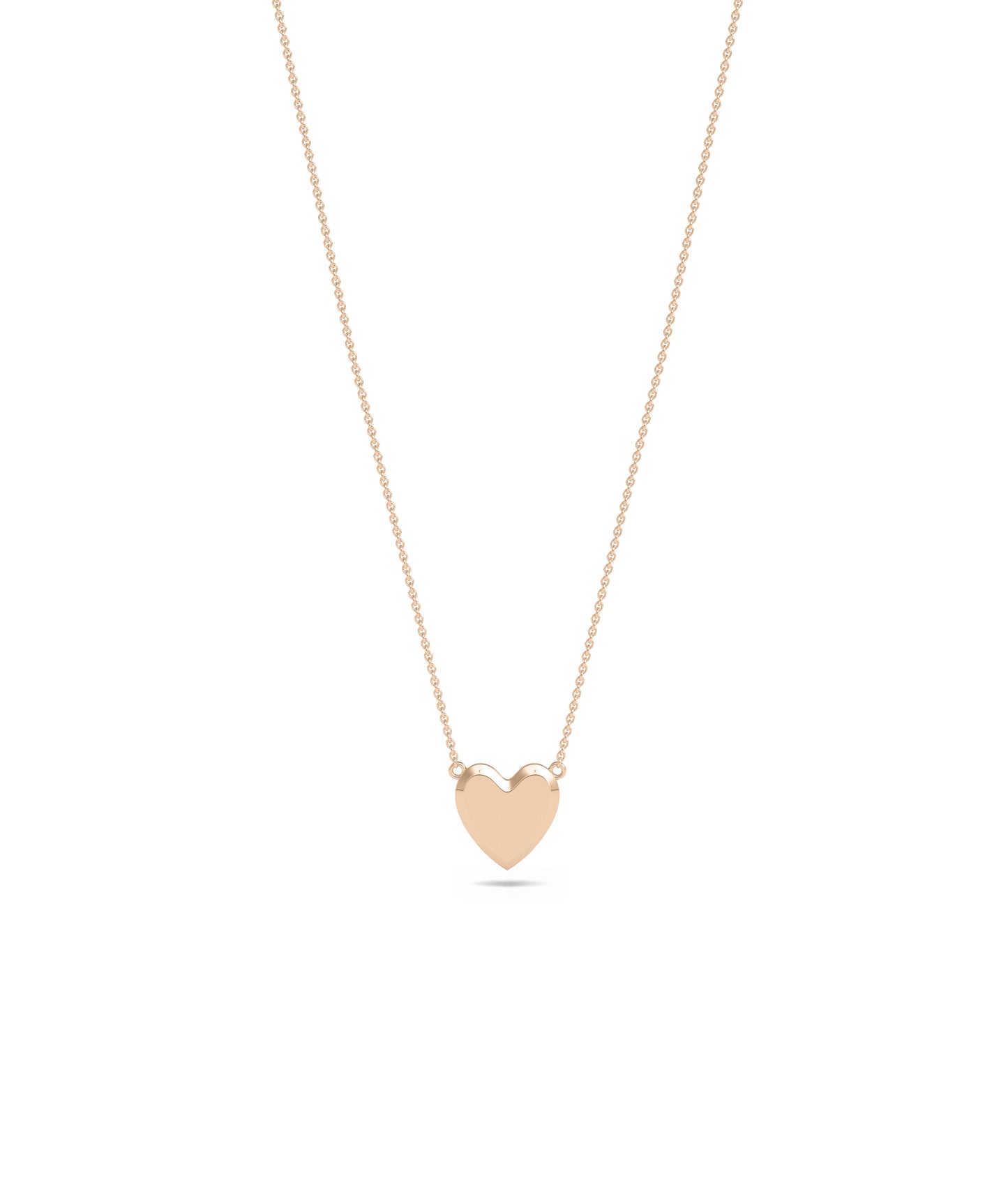 Table Top Gold Heard Necklace | Timeless Diamond Necklace