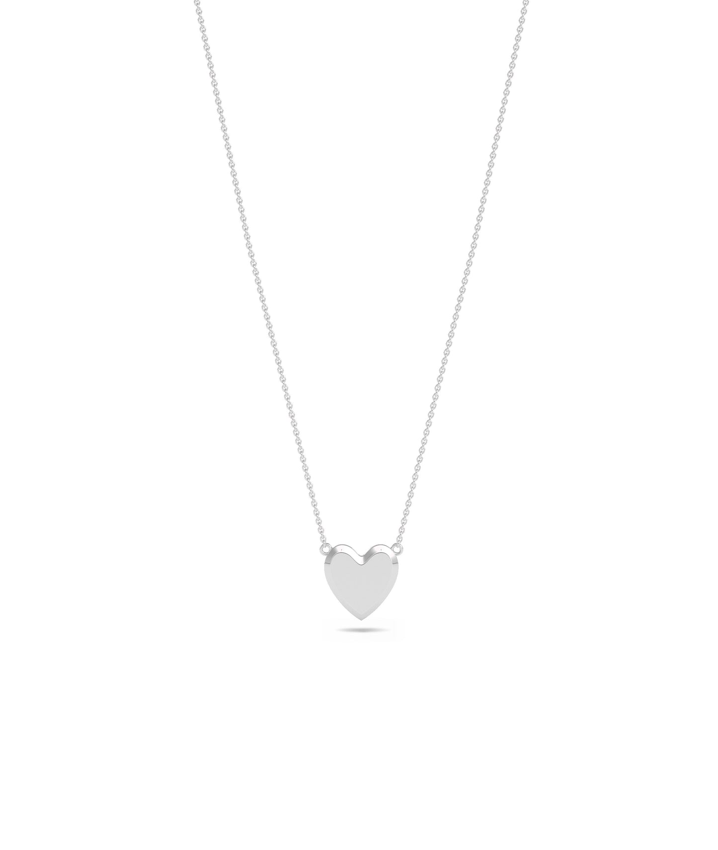 Table Top Gold Heard Necklace | Timeless Diamond Necklace