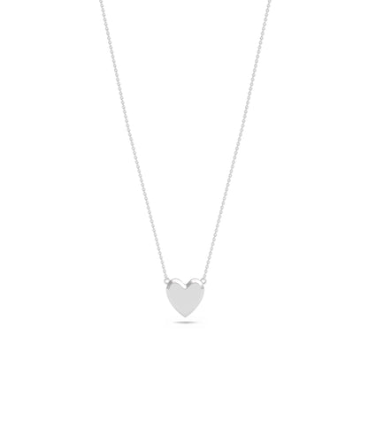 Table Top Gold Heard Necklace | Timeless Diamond Necklace