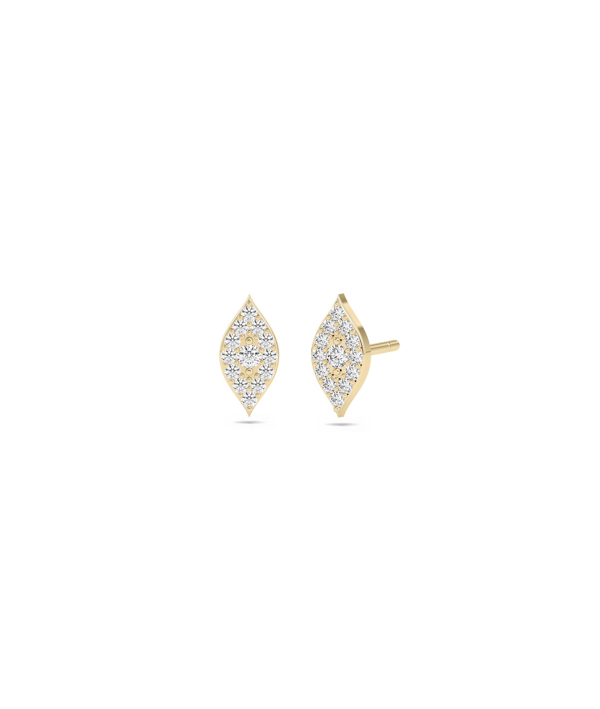 Diamond Evil Eye Stud Earrings- everyday jewelry