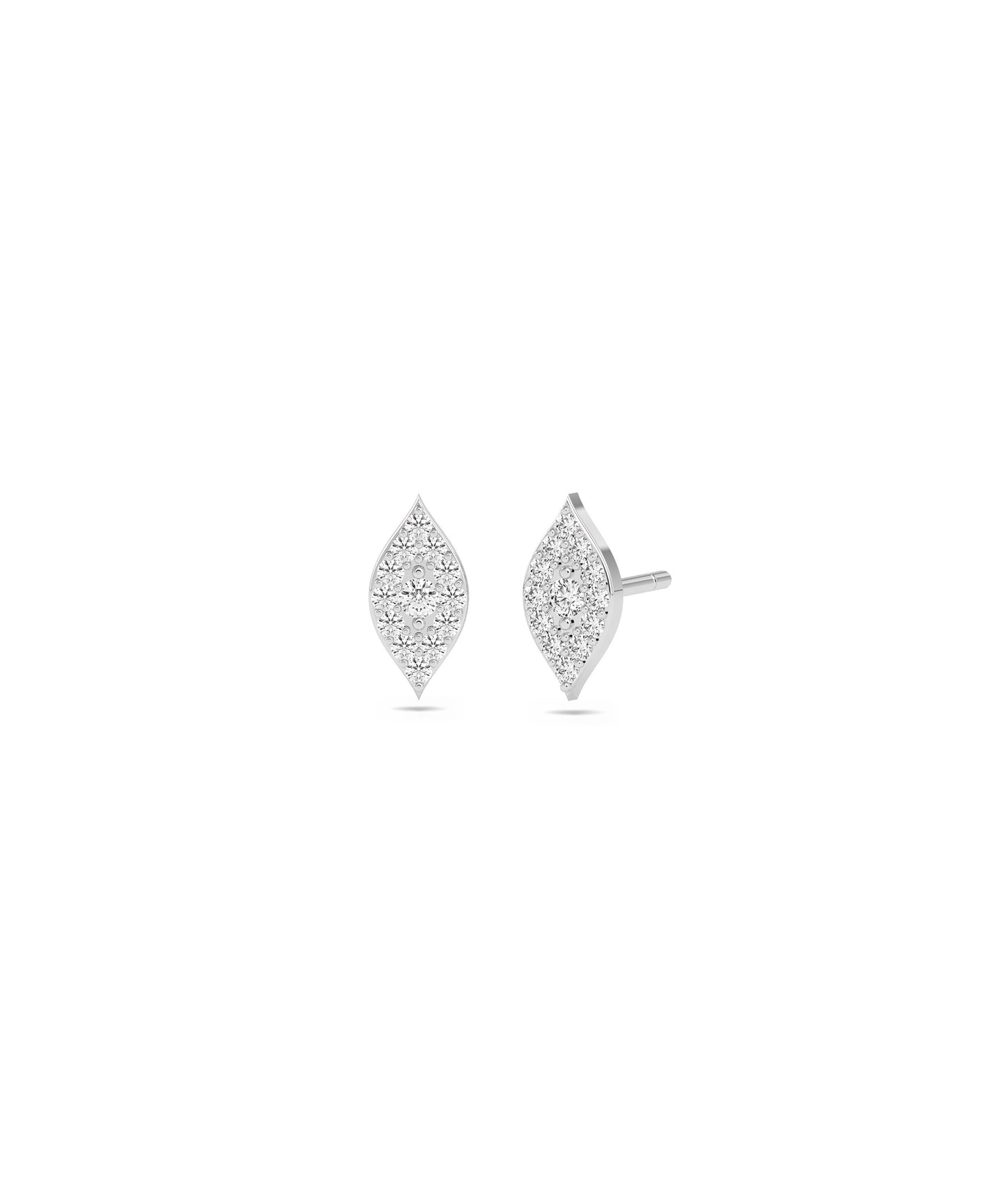 Diamond Evil Eye Stud Earrings- everyday jewelry