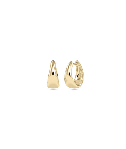 Gold Dome Hoop Earrings - Chic Everyday Jewelry