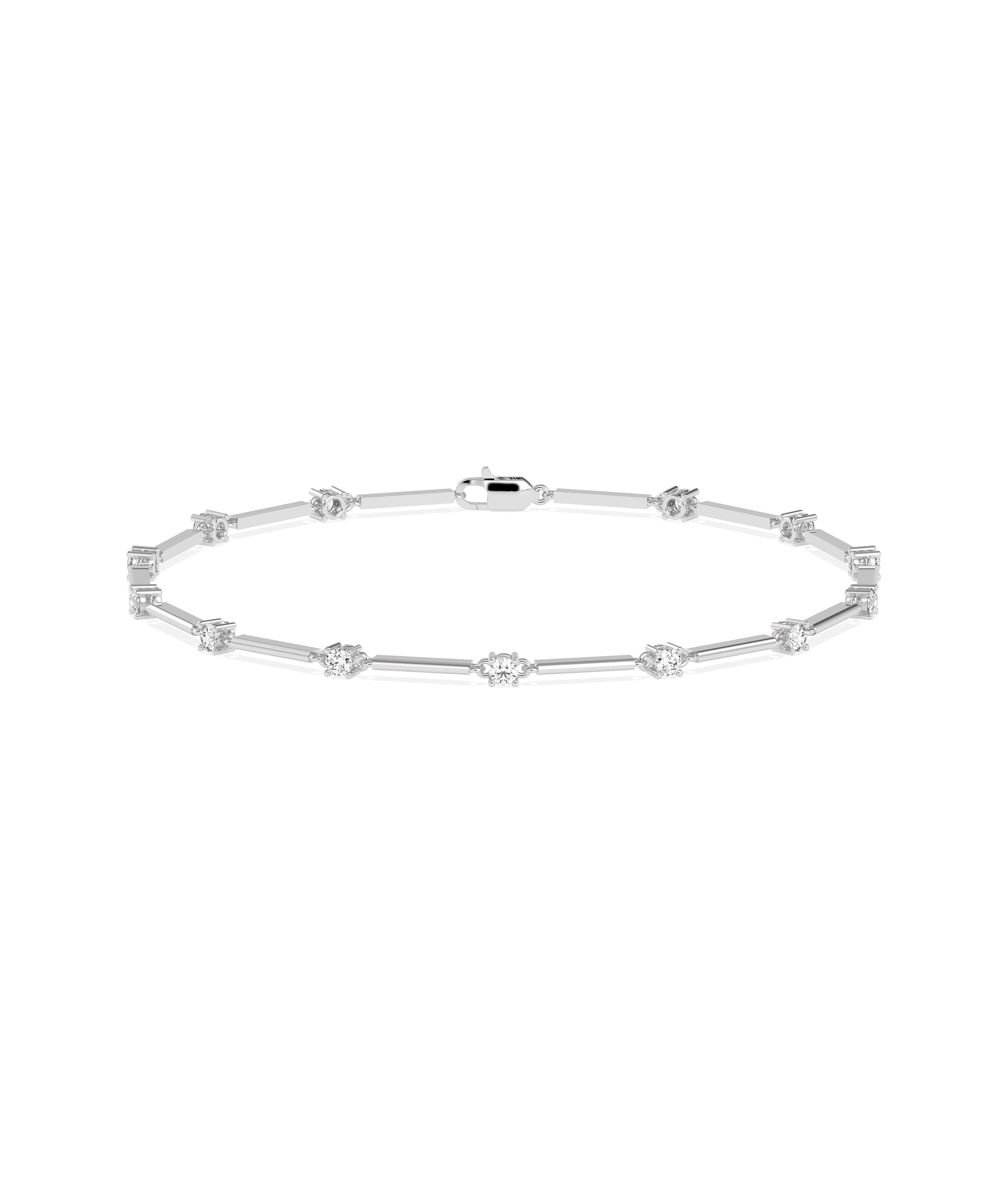 Diamond Station Bracelet | Diamond Bracelet Design