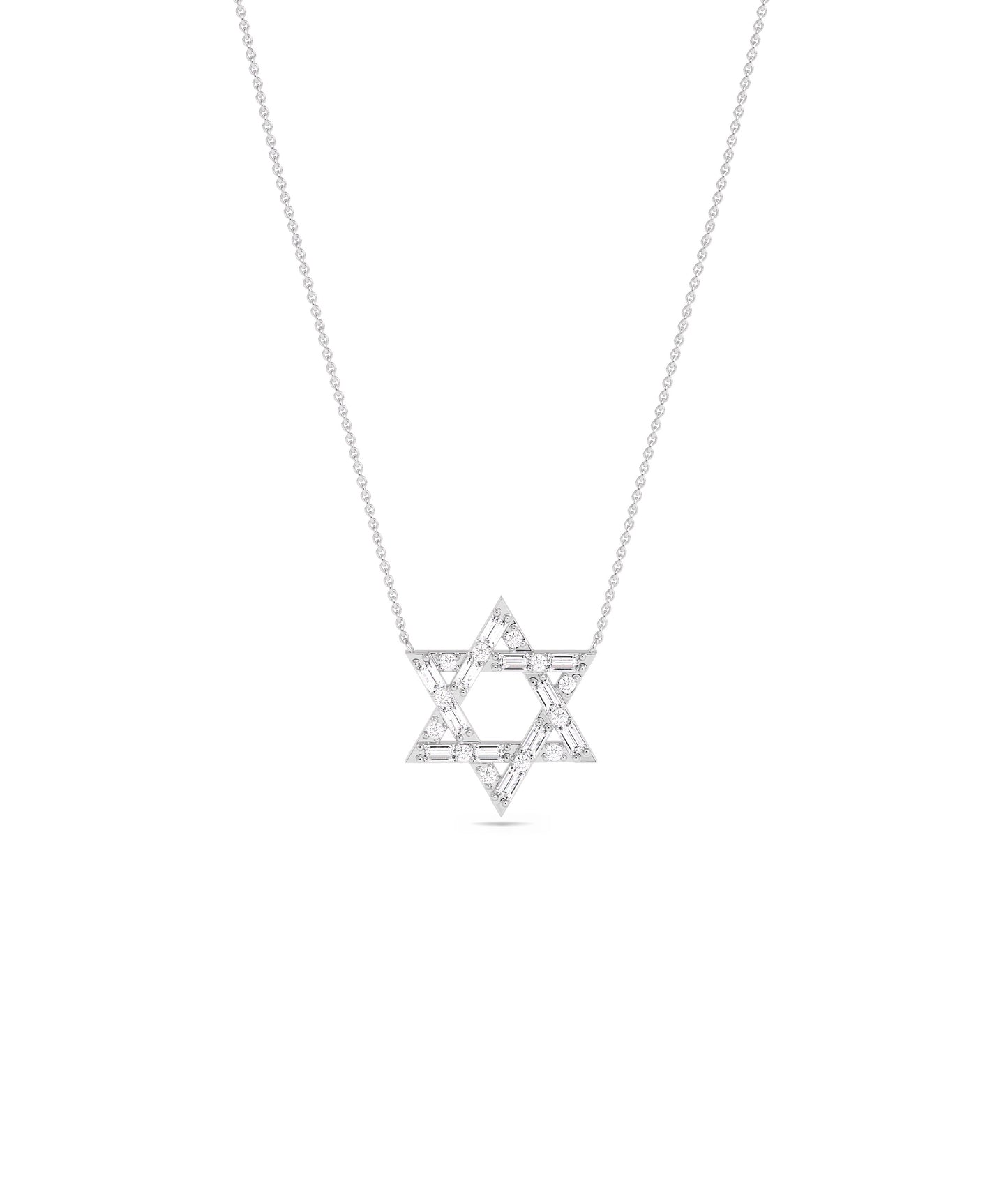 Diamond Star of David Necklace - Chic Everyday Jewelry