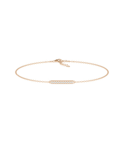 Diamond Bar Chain Bracelet - diamond bracelet