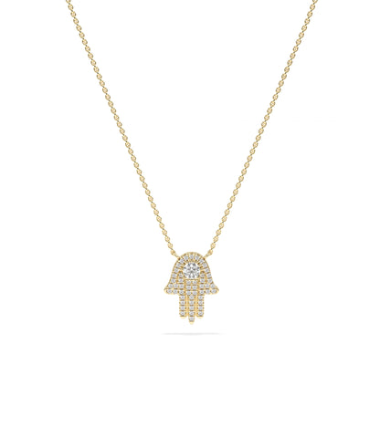 Diamond Hamsa Necklace - Stylish Everyday Jewelry