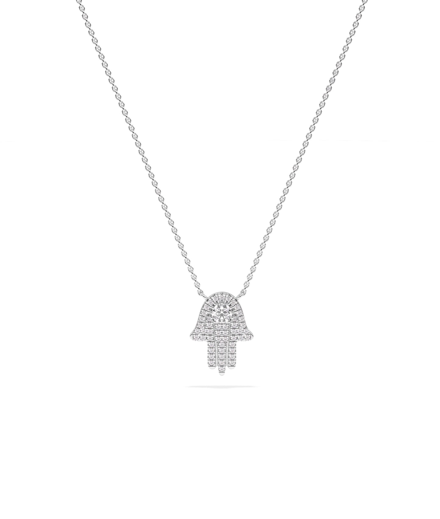 Diamond Hamsa Necklace - Stylish Everyday Jewelry