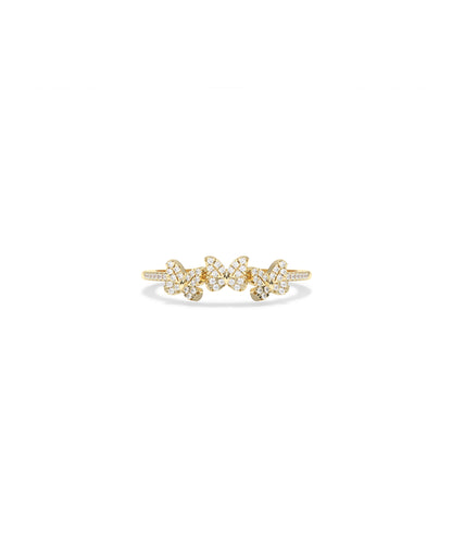 "Diamond Butterfly Ring | Elegant Diamond Band Ring"