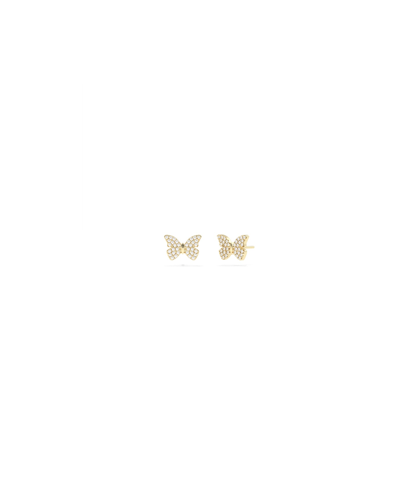 Diamond Pave Butterfly Stud Earring | Diamond Earrings Online