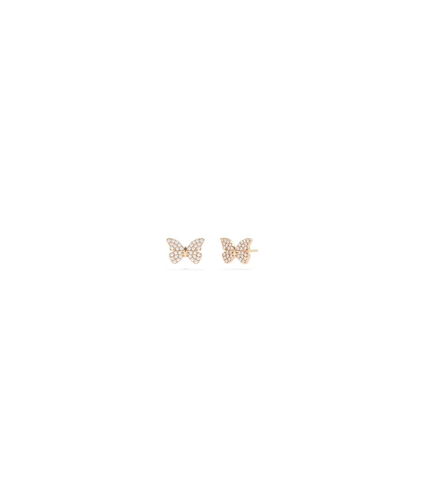 Diamond Pave Butterfly Stud Earring | Diamond Earrings Online