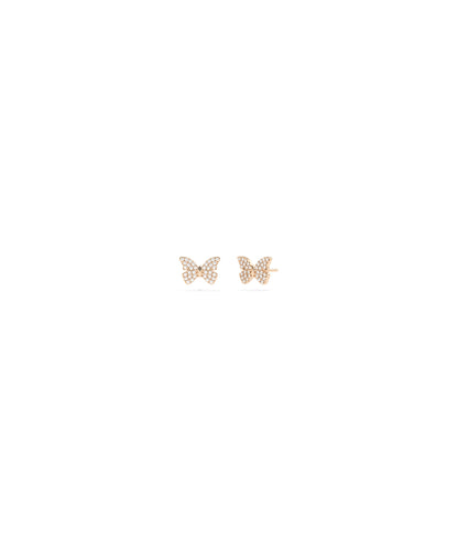 Diamond Pave Butterfly Stud Earring | Diamond Earrings Online