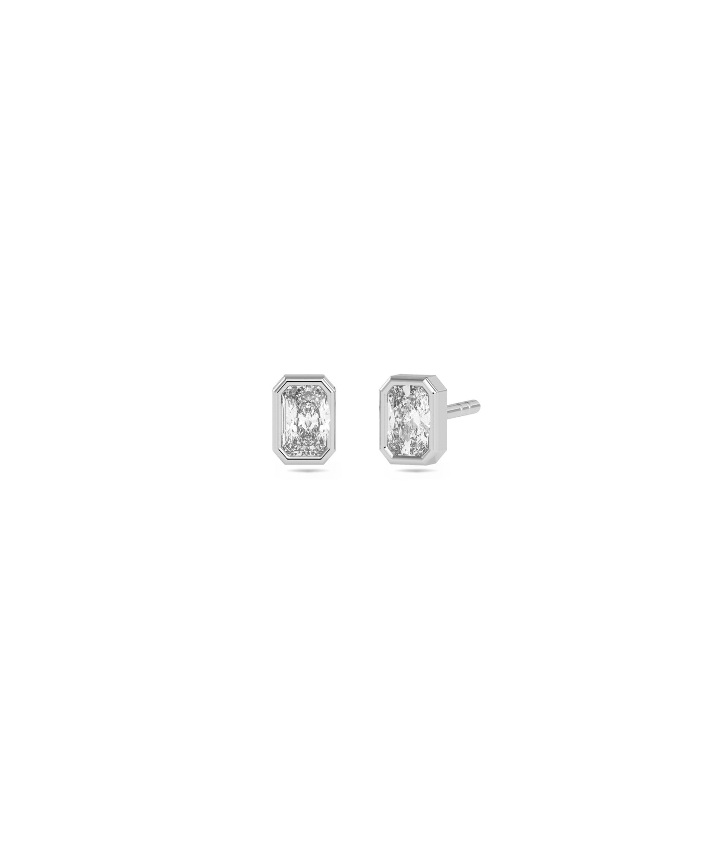 Diamond Bezel Set Solitaire Stud - Everyday Jewelry