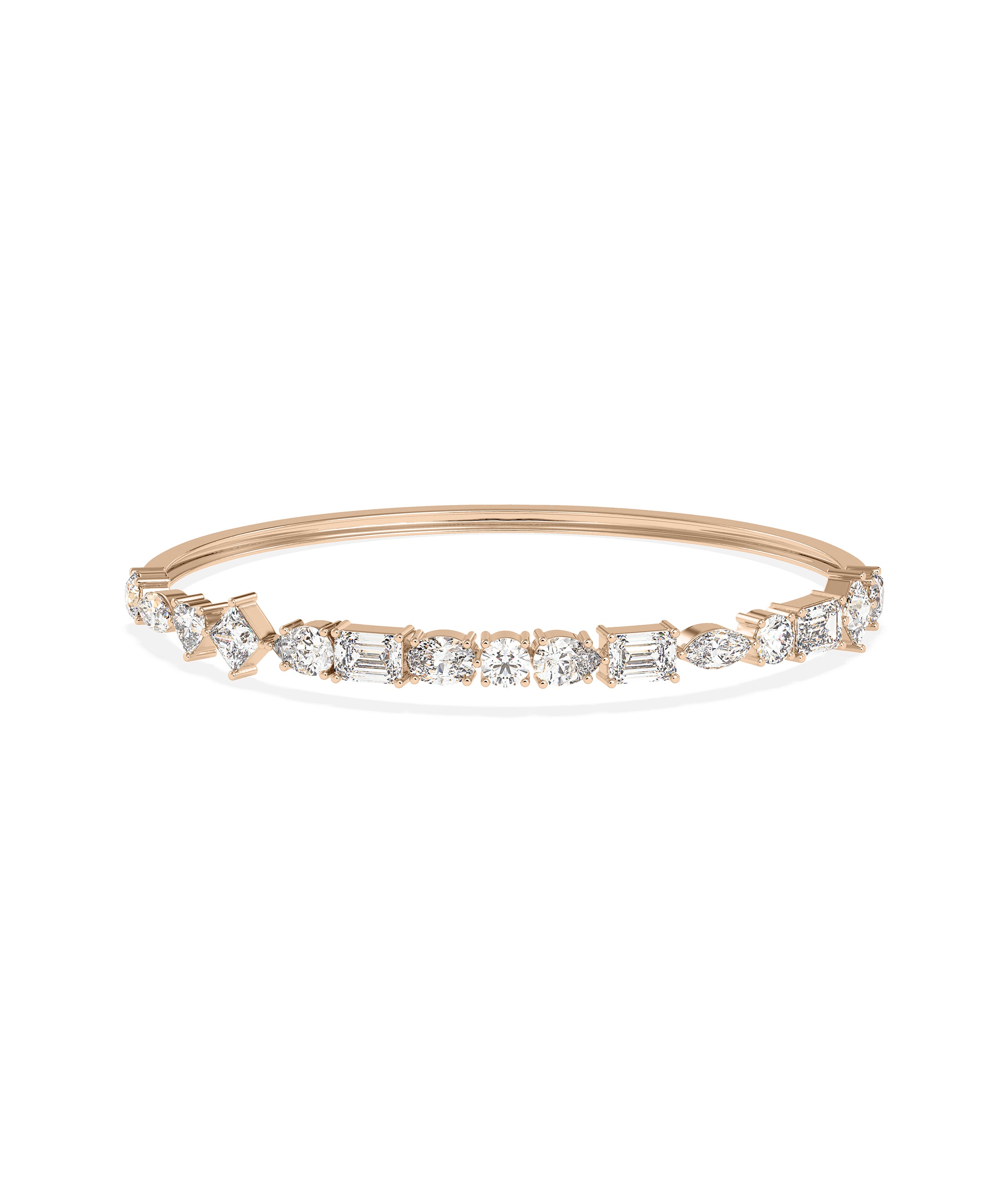 Multi Shapde Diamond Bangle - Diamond Bangles