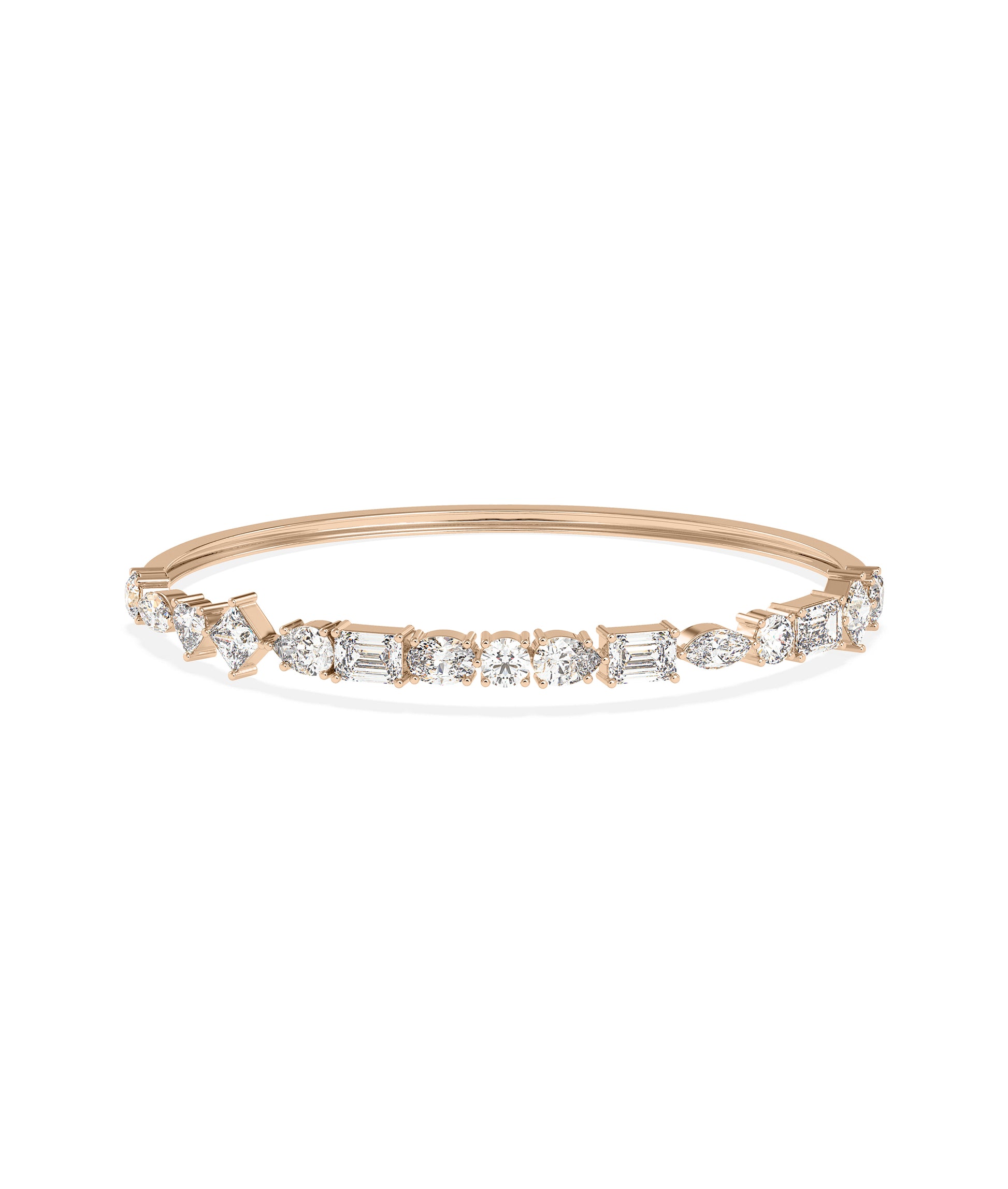 Multi Shapde Diamond Bangle - Diamond Bangles