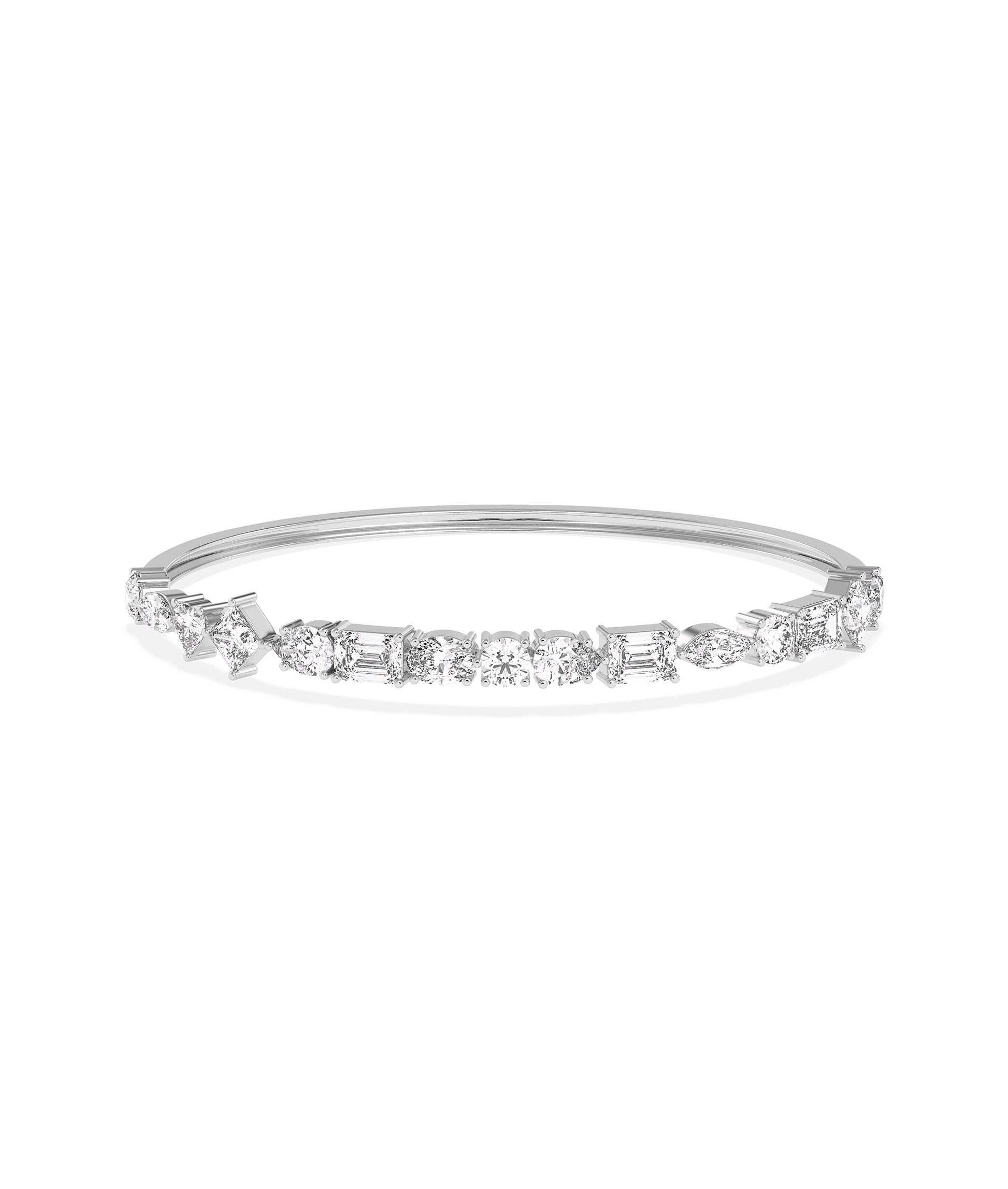 Multi Shapde Diamond Bangle - Diamond Bangles