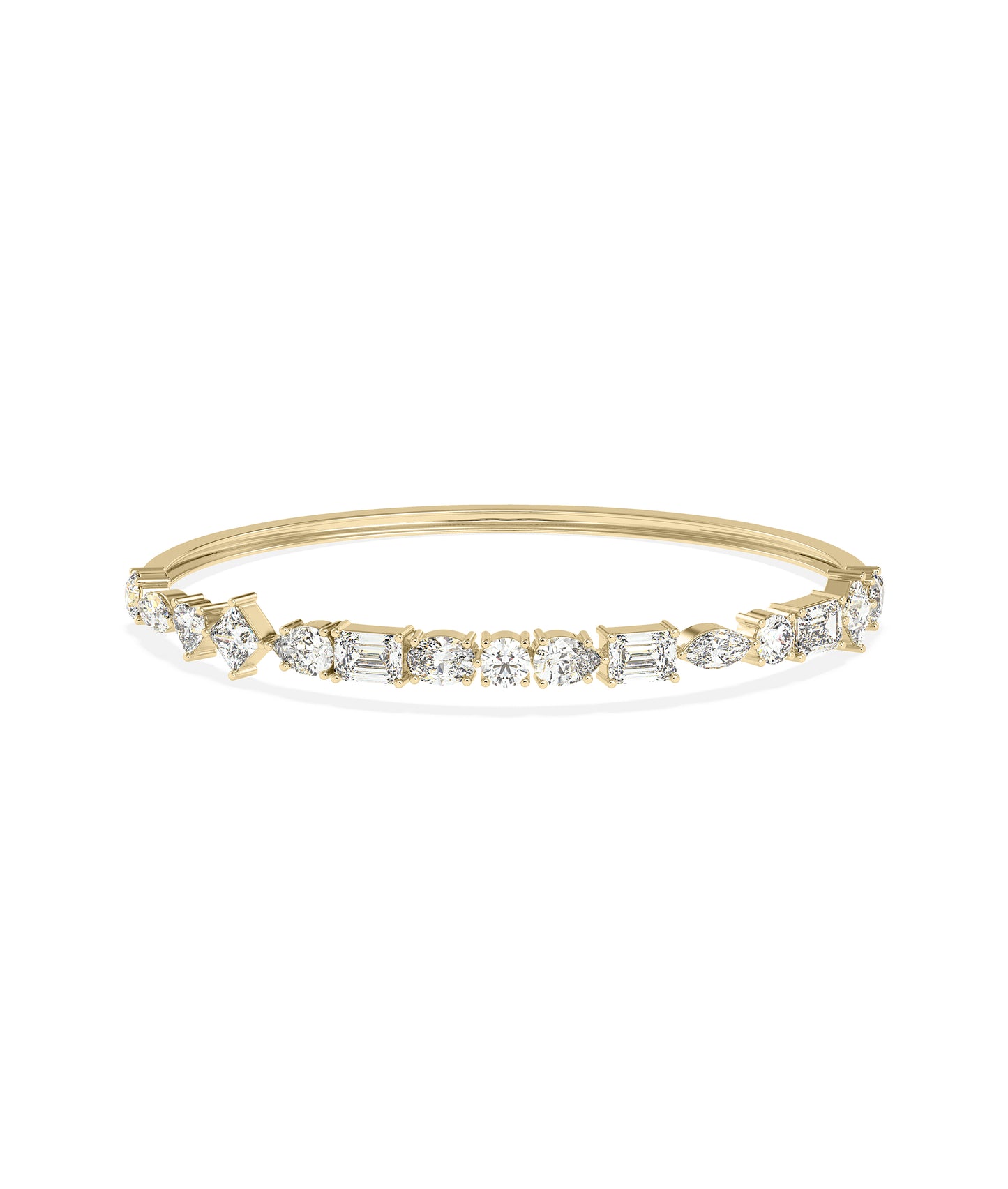 Multi Shapde Diamond Bangle - Diamond Bangles