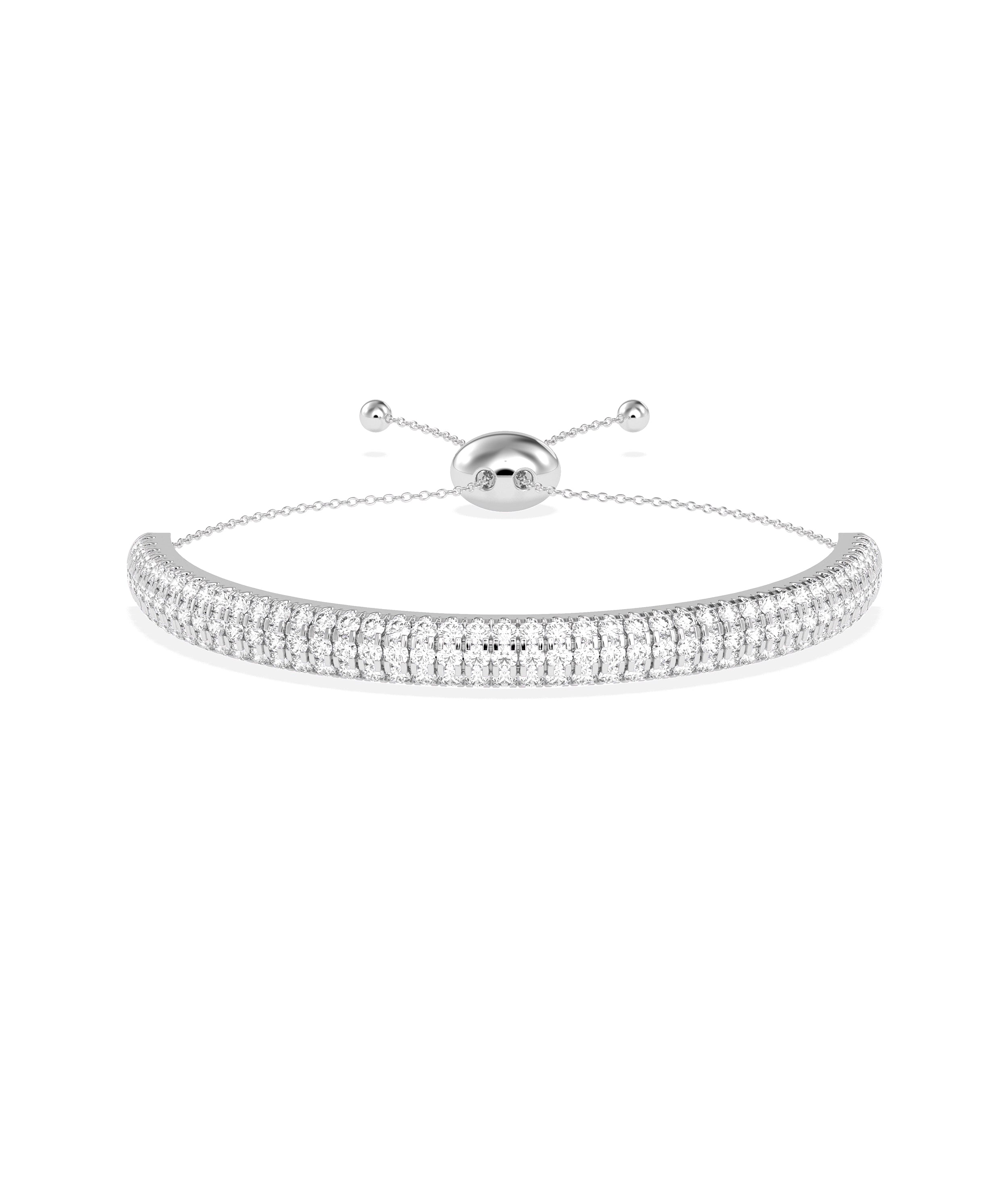 Diamond Pave Bolo Bracelet | Diamond Bracelet 