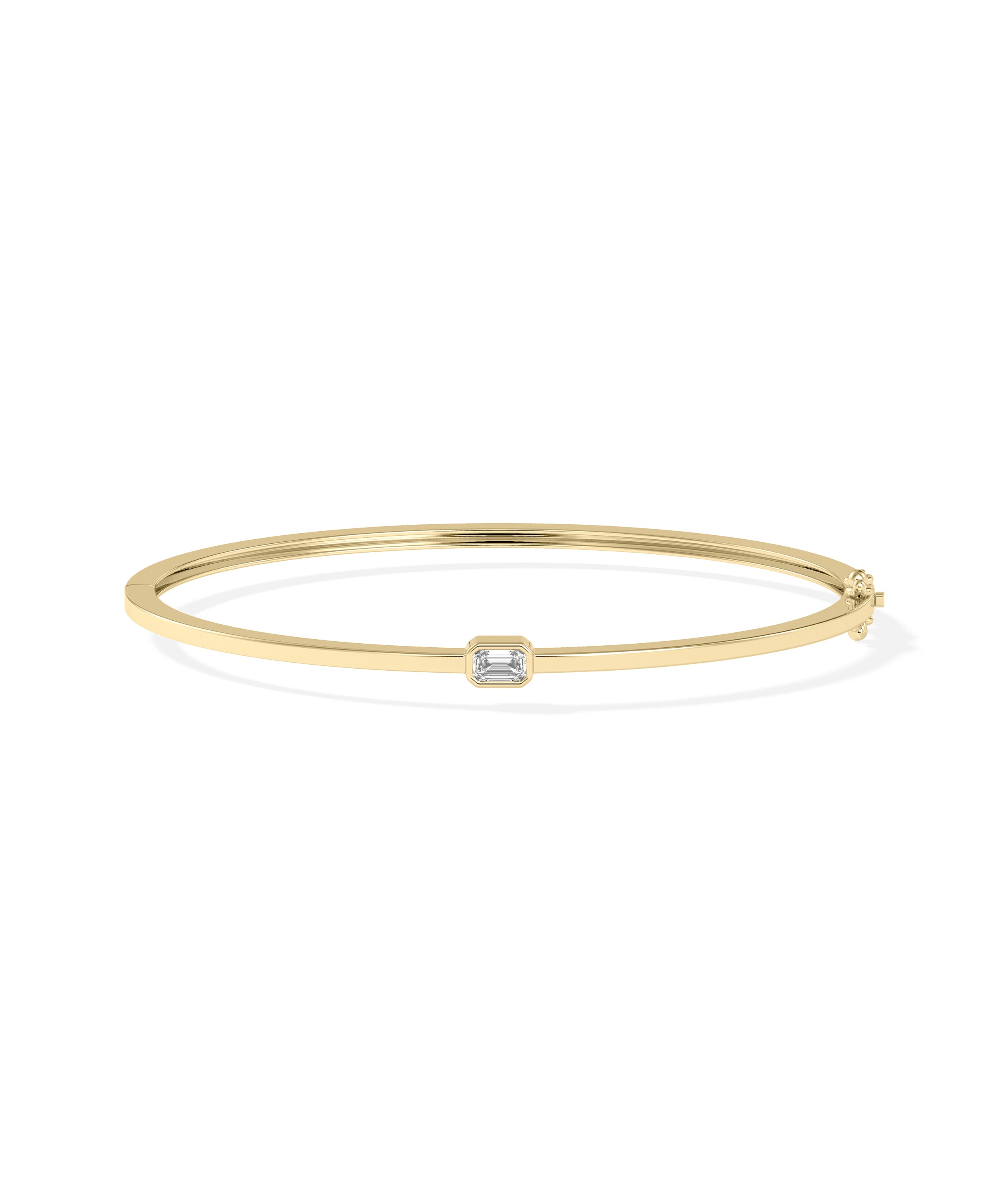 "Bezel Set Diamond Bangle - Elegant Jewelry Piece"