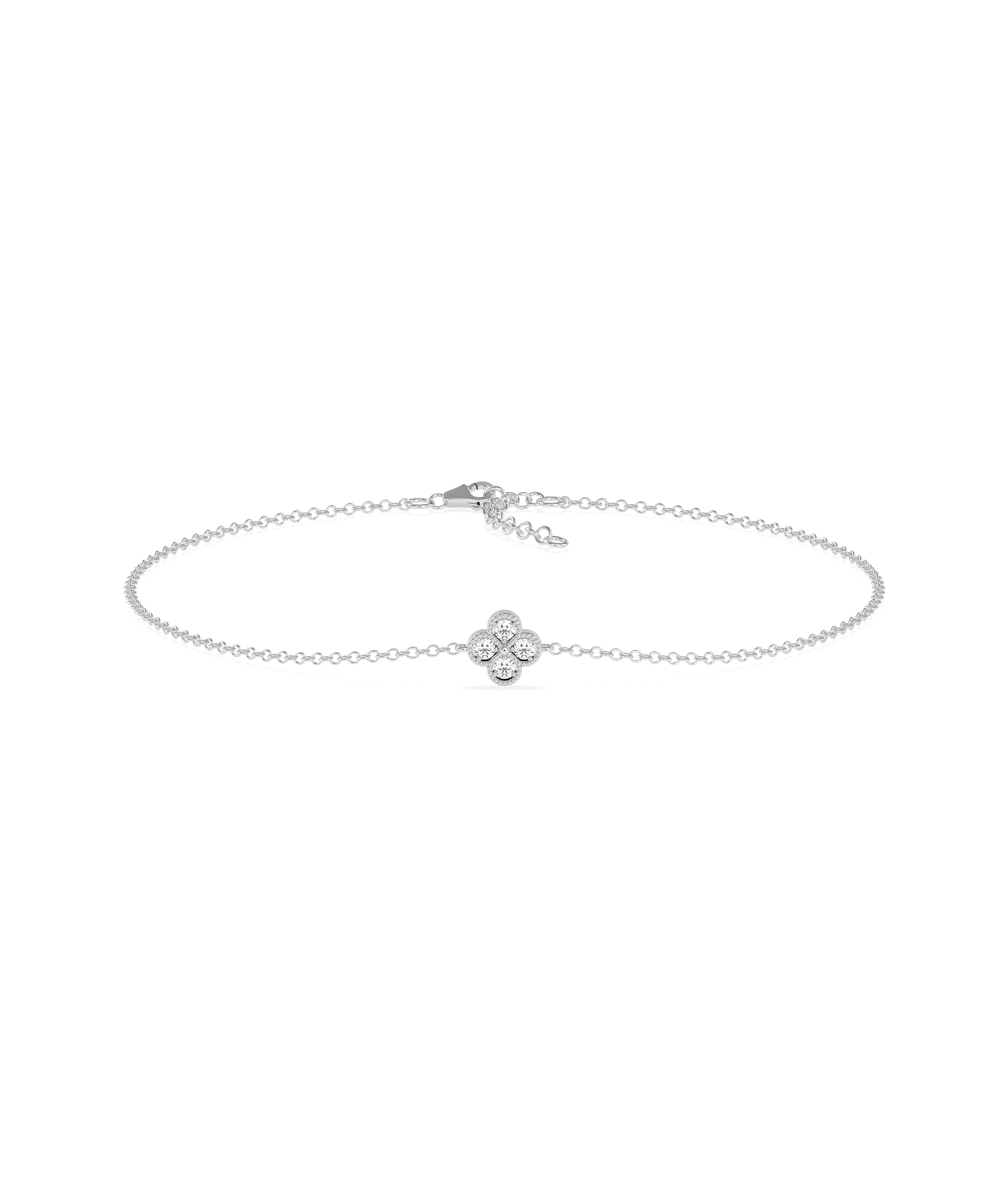 Diamond Clover Bracelet | Everyday Jewelry