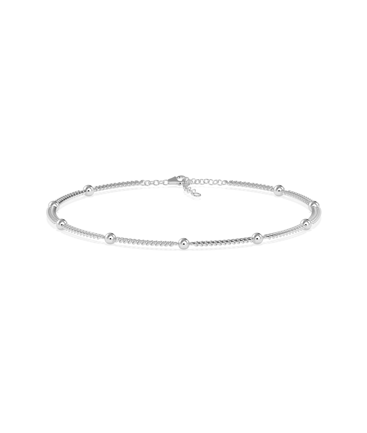 Diamond Bead Station Bracelet - diamond bracelet