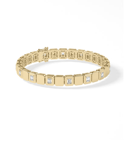 Diamond Alternating Solitaire Bracelet | Diamond Bracelet Online