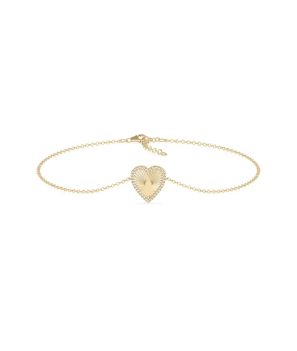 Diamond Outline Heart Bracelet- everyday jewelry