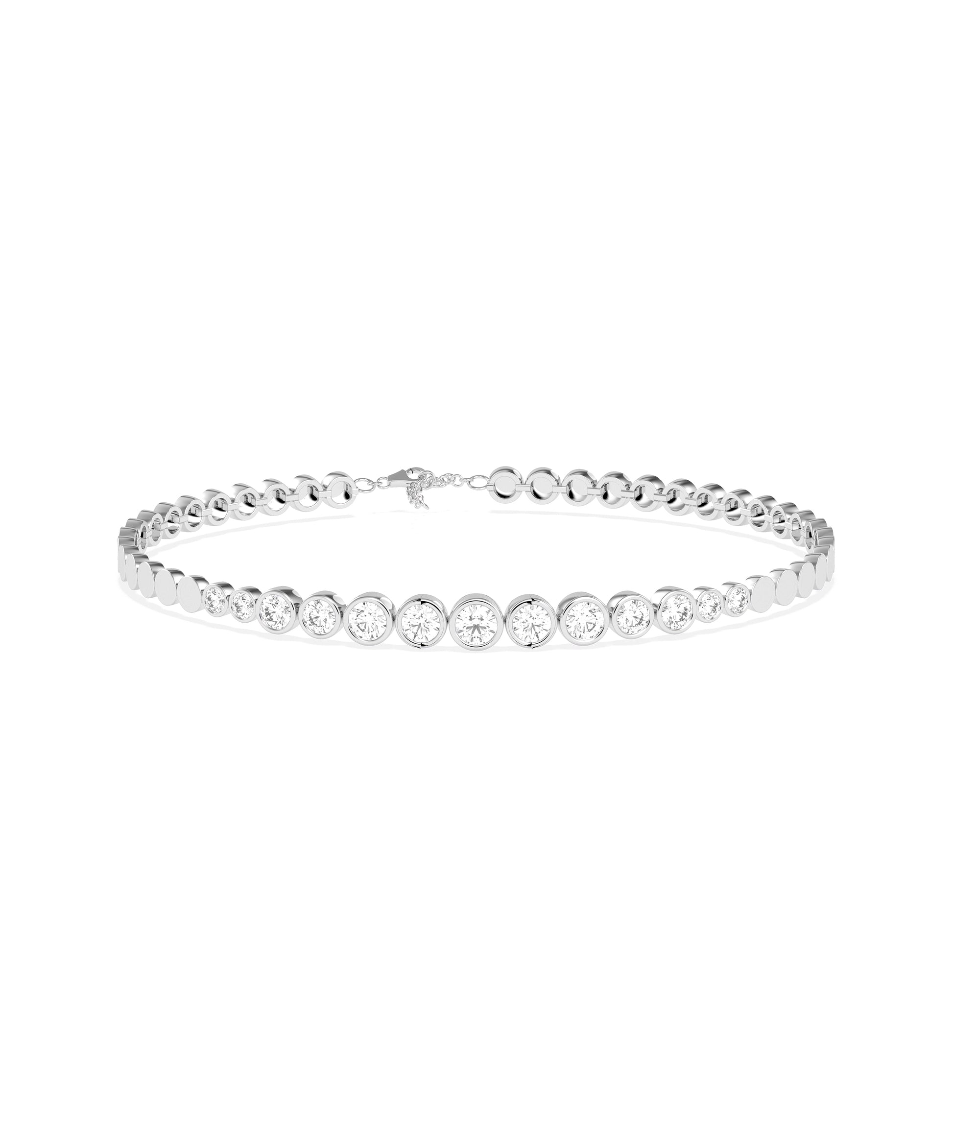 Diamond Graduating Bezel Bracelet | Diamond Bracelets For Women