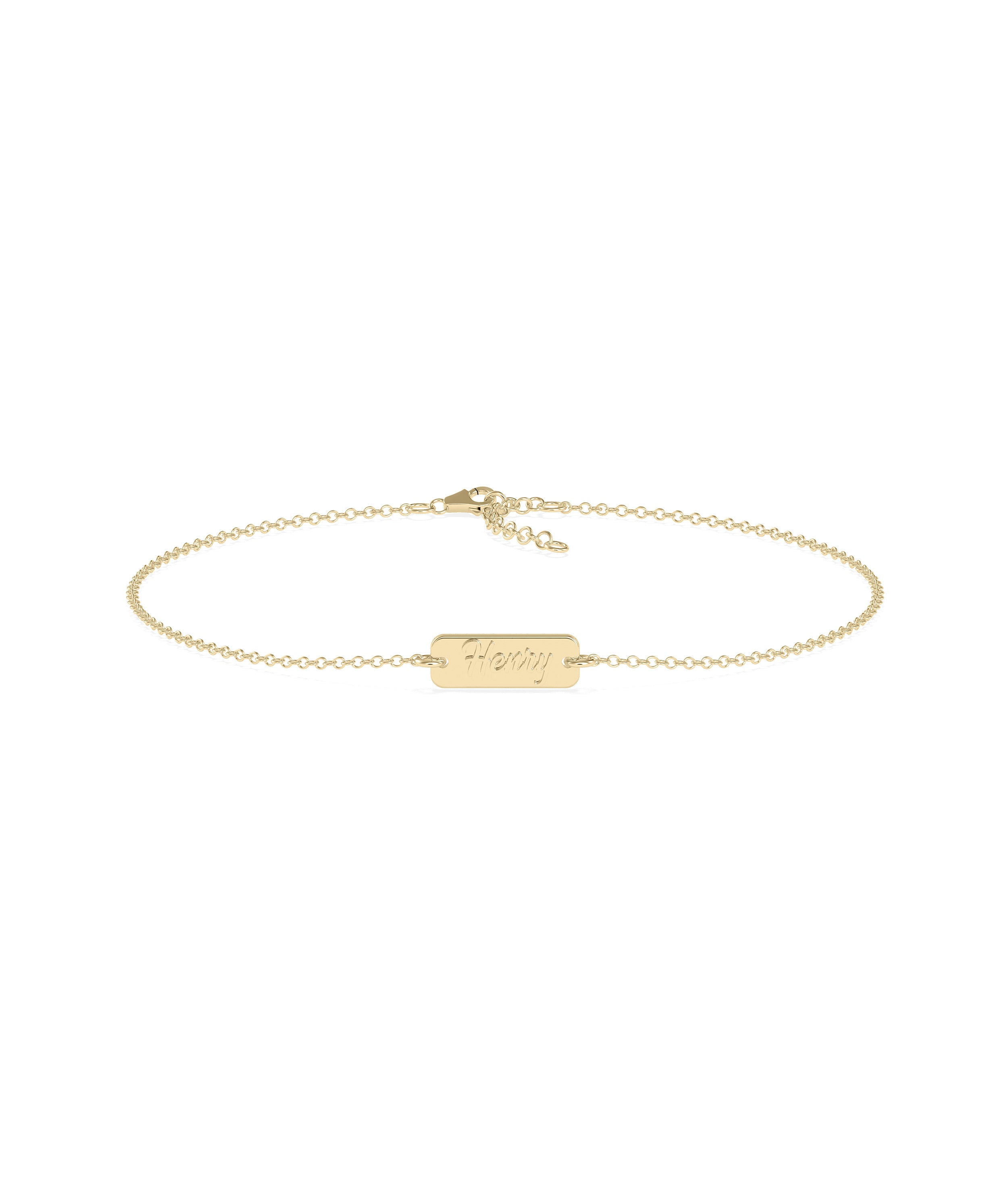 Custom Name Petite Biscuit Bracelet - Elegant Diamond Bangle Bracelet