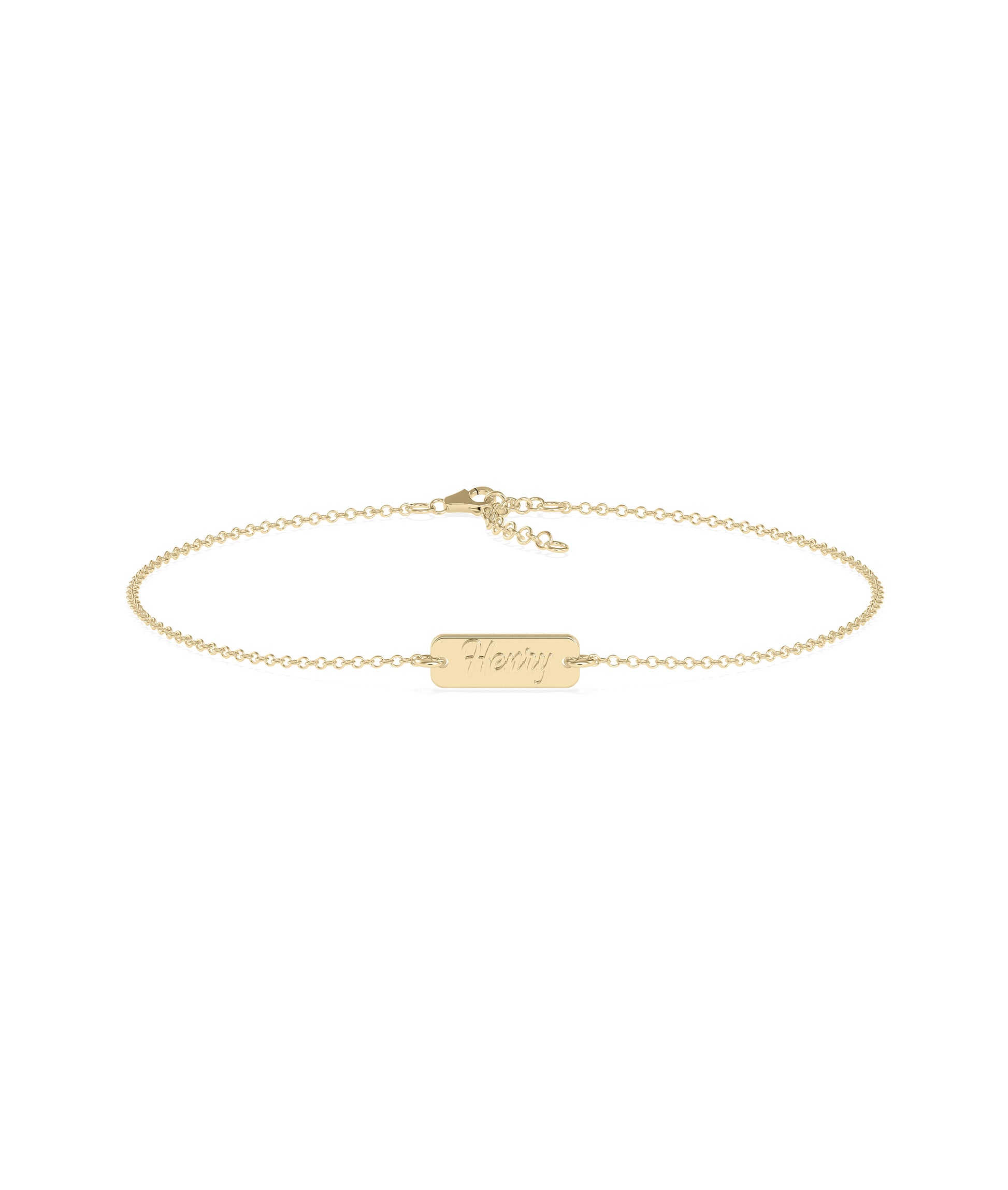 Custom Name Petite Biscuit Bracelet - Elegant Diamond Bangle Bracelet