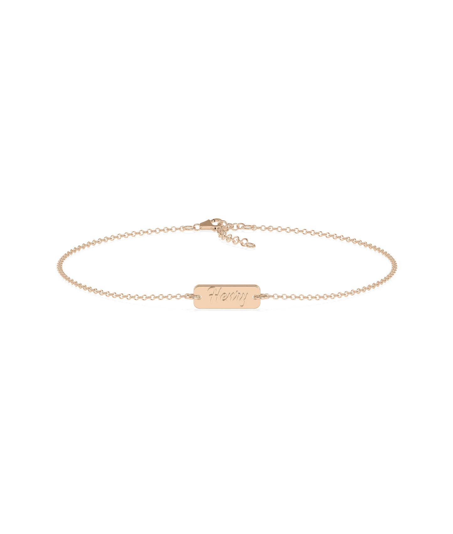 Custom Name Petite Biscuit Bracelet - Elegant Diamond Bangle Bracelet