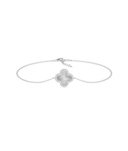 Diamond Outline Clover Bracelet- diamond bracelet