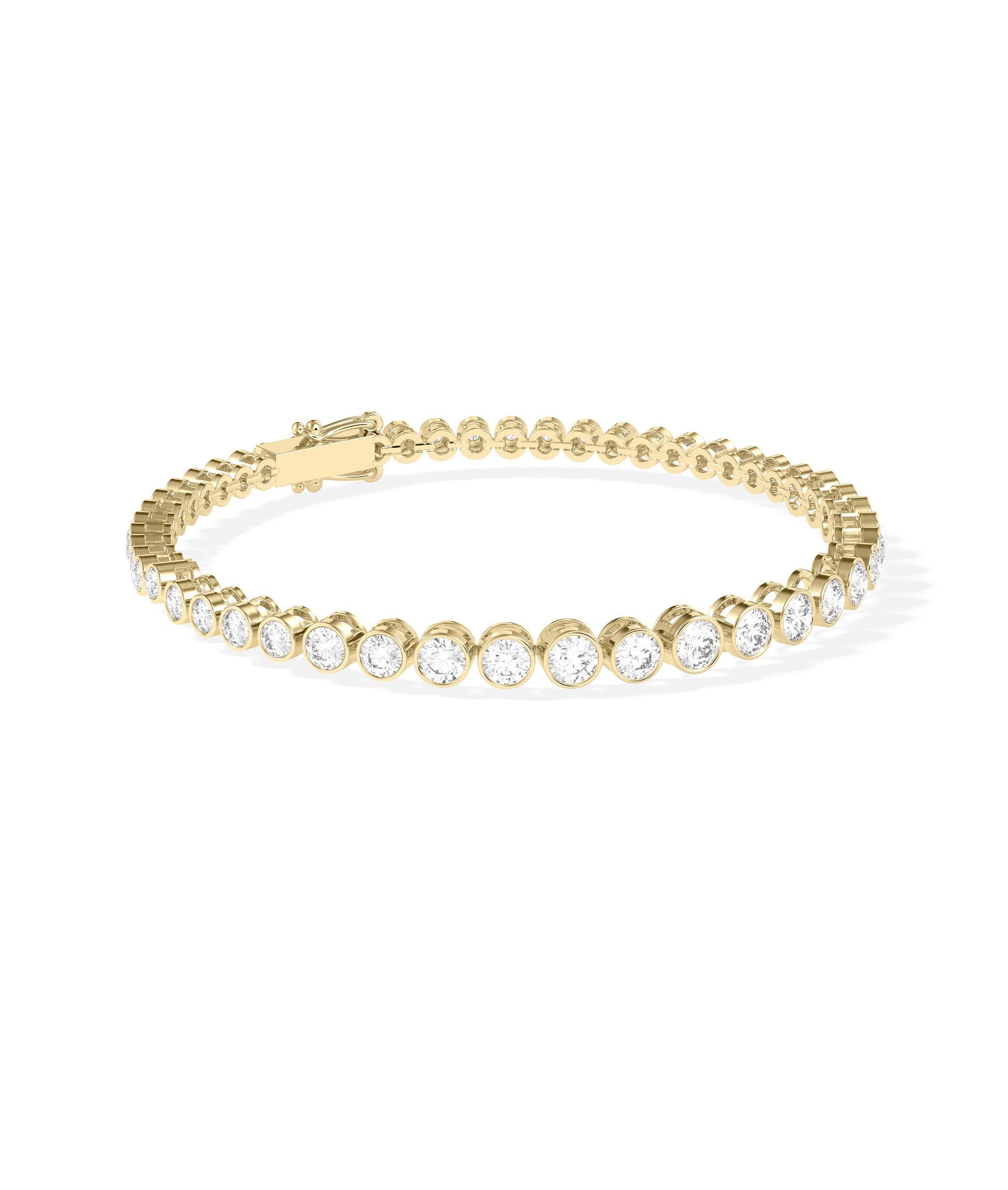 Graduating Bezel Set Diamond Tennis Bracelet | Shop Dimaond Bracelets