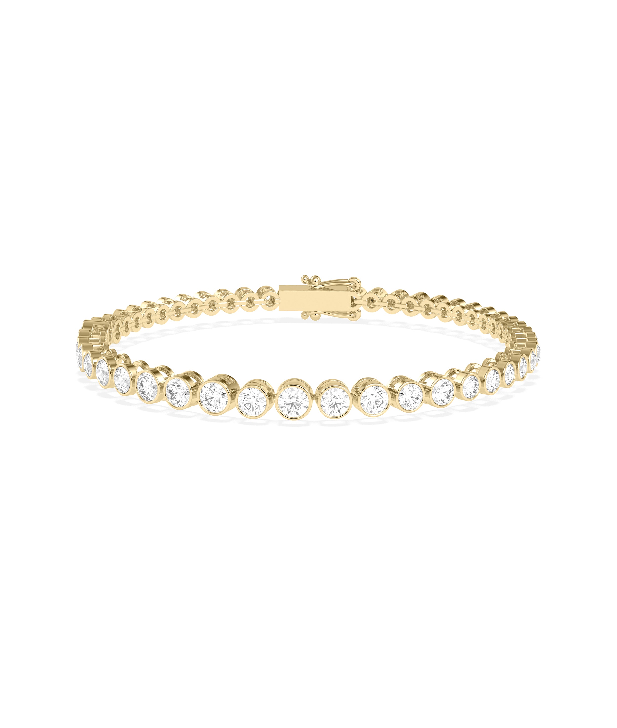 Graduating Bezel Set Diamond Tennis Bracelet | Shop Dimaond Bracelets