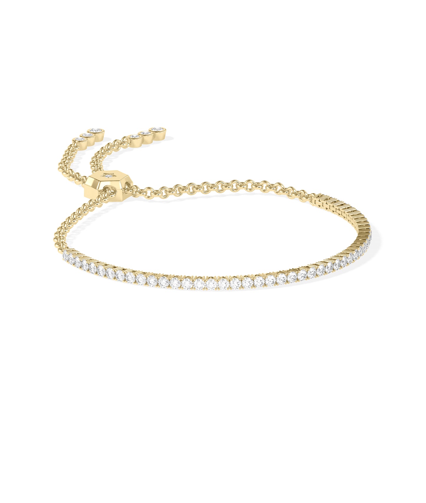 Diamond Single Line Bolo Bracelet | Diamond Bracelet