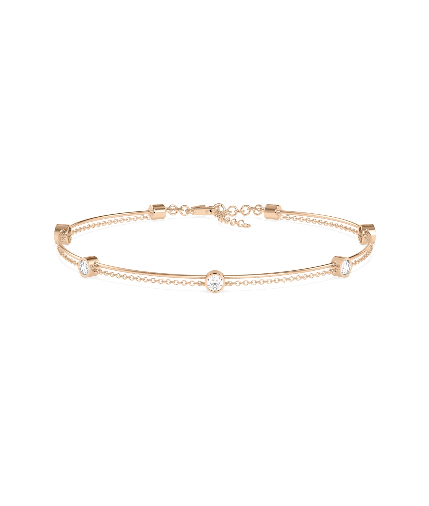 Diamond Station Bracelet | Gold Bracelet Design