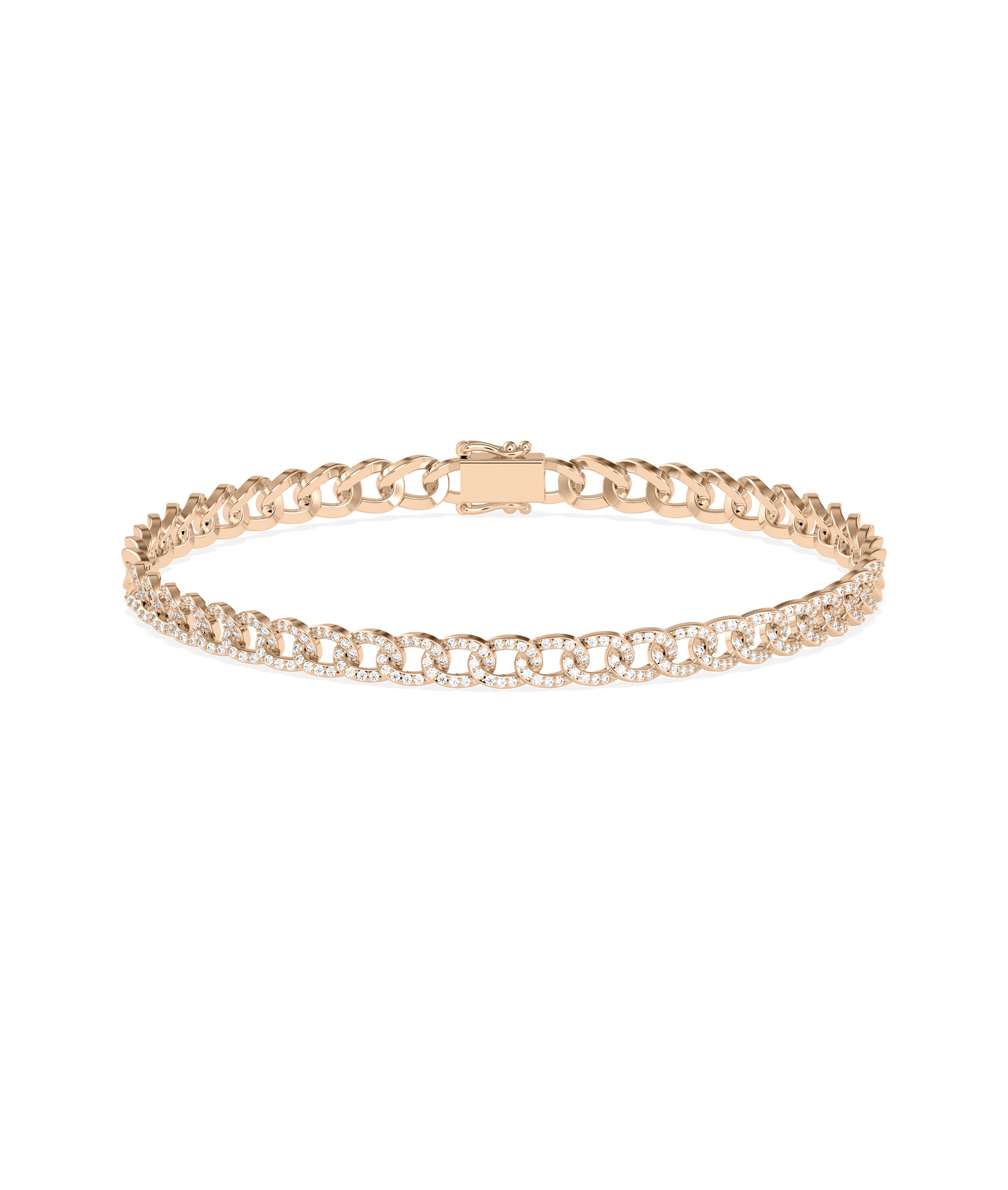 Diamond Curb Link Bracelet | Diamond Bracelet For Women