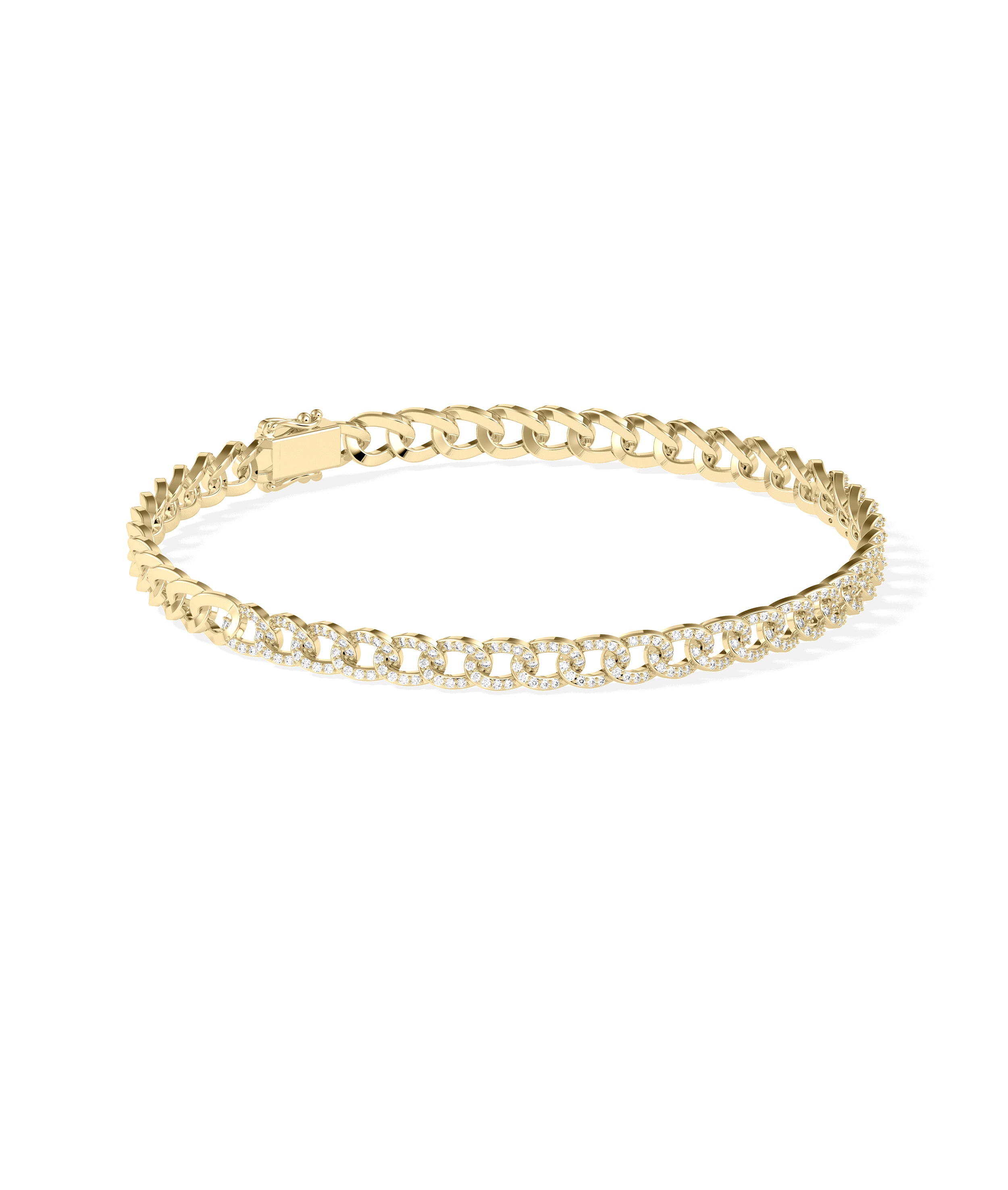 Diamond Curb Link Bracelet | Diamond Bracelet For Women