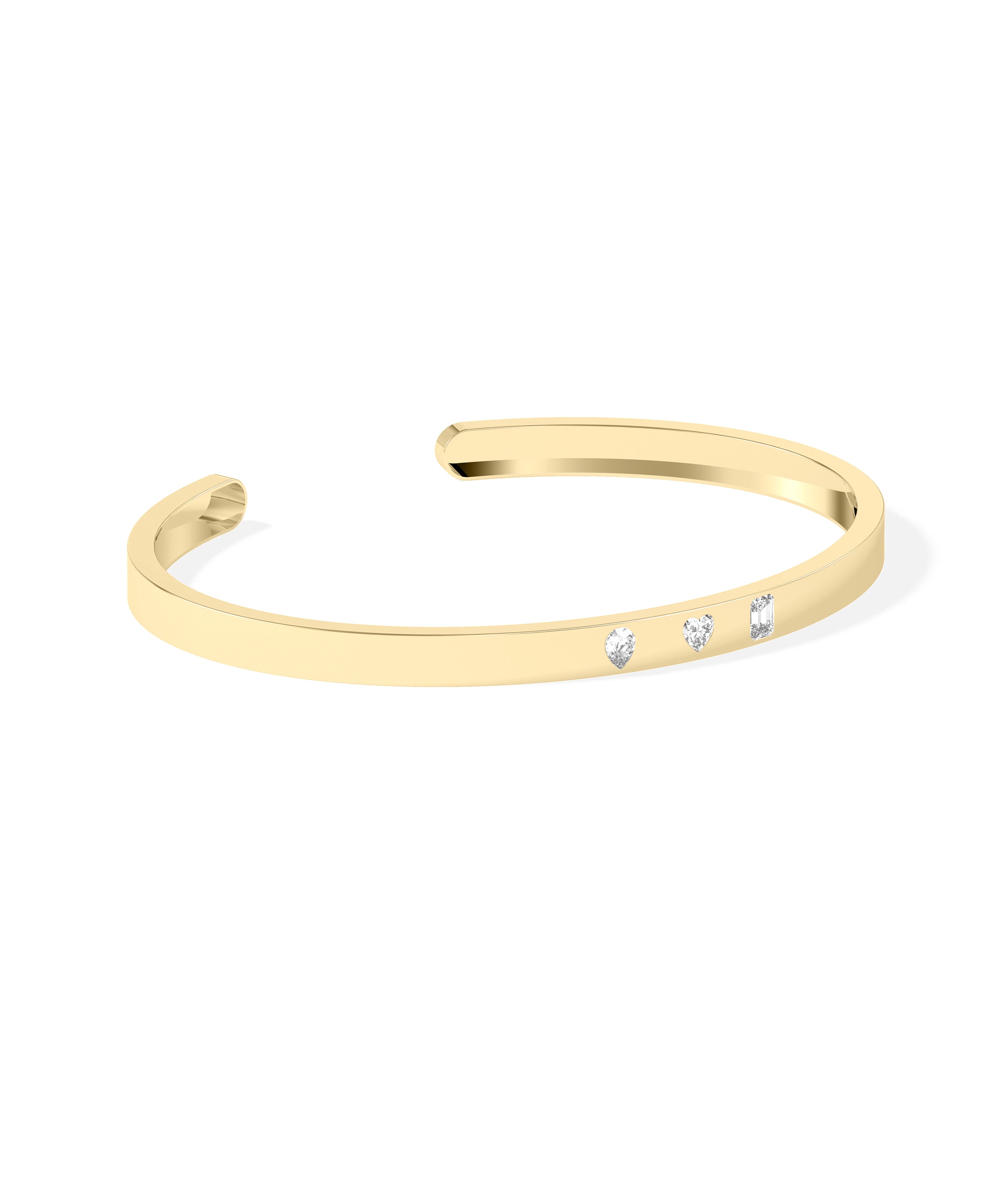 Multi Shape Diamond Cuff - Everyday jewelry