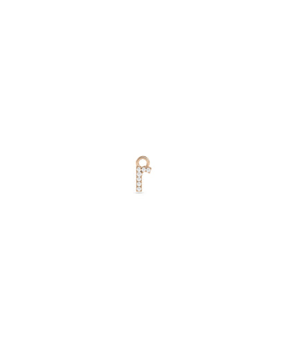 Diamond Pave Initial Charm