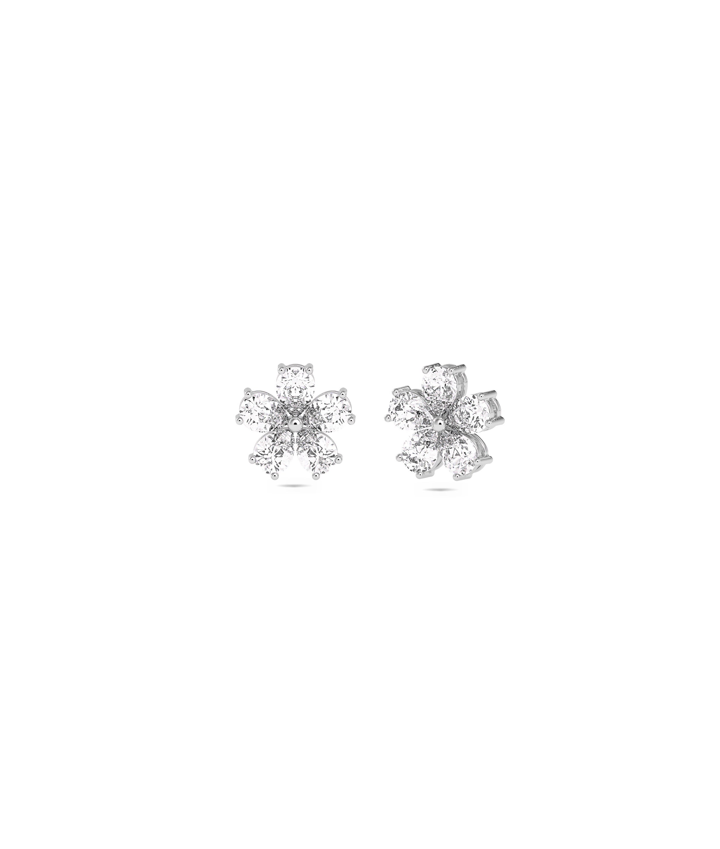 Diamond Flower Stud Earring | Diamond Earrings For Everyday