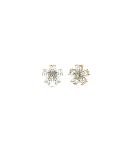 Diamond Flower Stud Earring | Diamond Earrings For Everyday