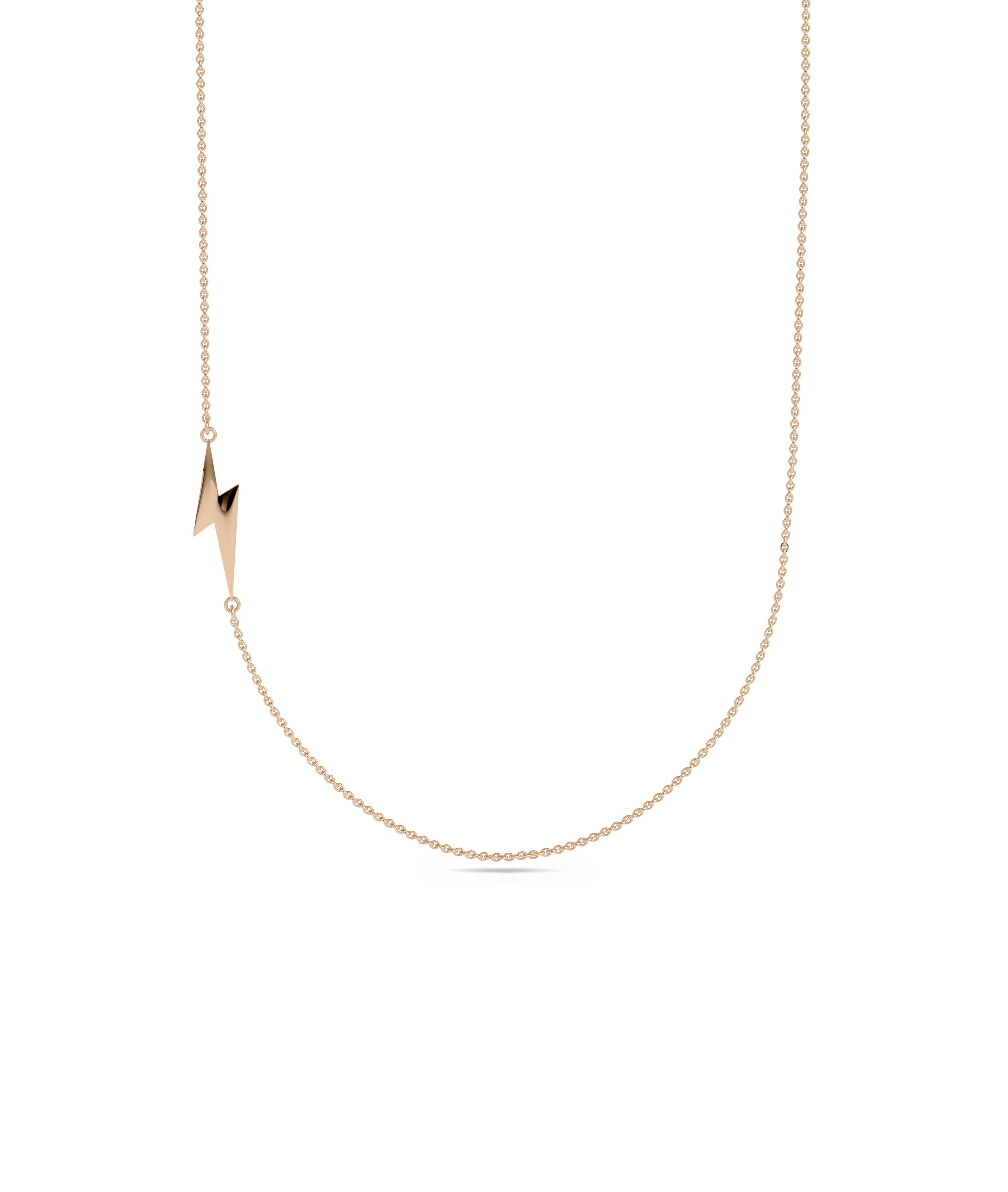 Gold Charm Necklace with Cable Chain